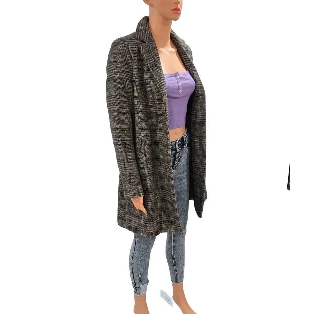 Maralyn & Me Women's Herringbone Long Coat